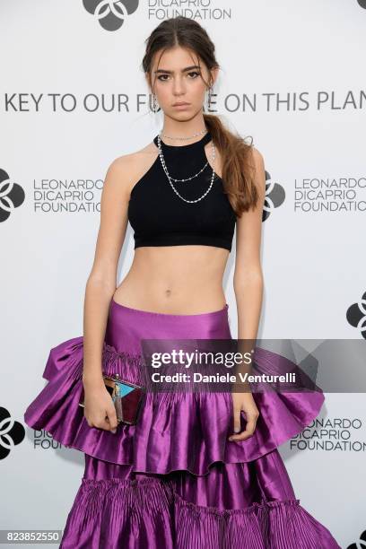 Helena Gatsby attends the Leonardo DiCaprio Foundation 4th Annual Saint-Tropez Gala at Domaine Bertaud Belieu on July 27, 2017 in Saint-Tropez,...