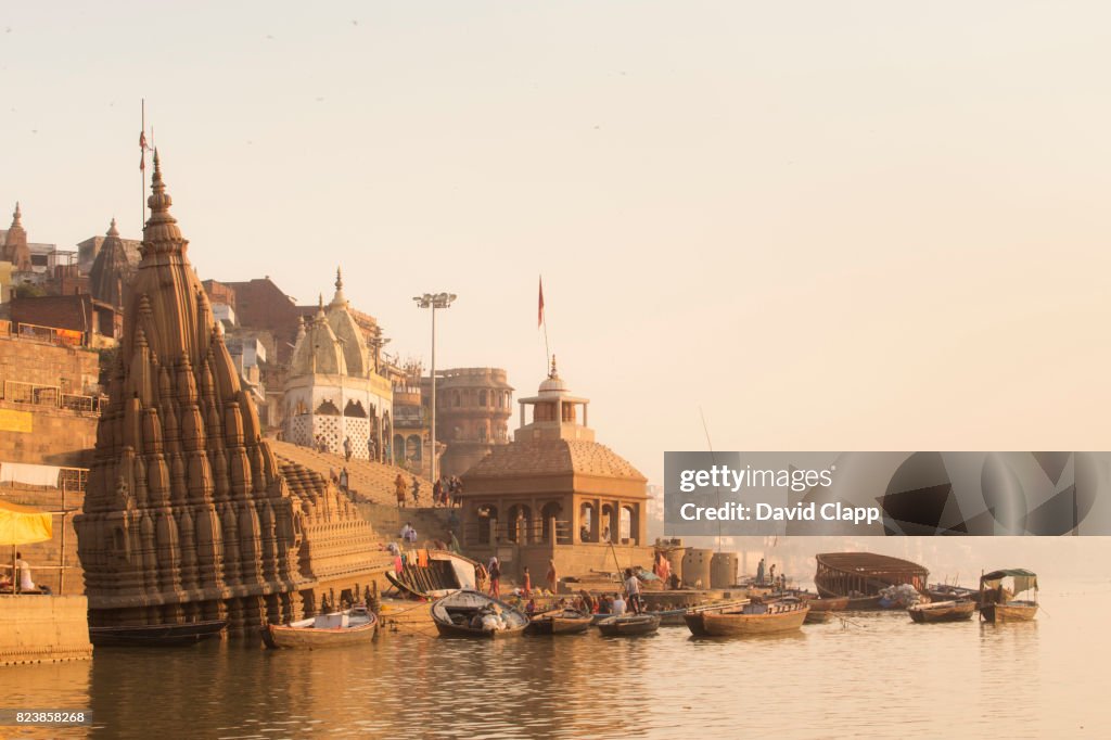 Manikarnika Ghat, in Varanasi, India