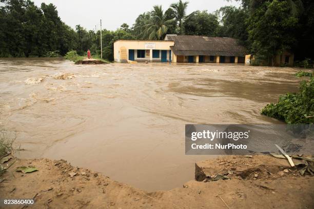 Due to the broken barrage of river Damodar, flood water got entered into the village which devastated the entire communication system and...