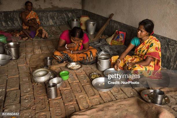 As the lower areas of the village are submerged under the flood water, the victims shifted their base to a comparatively higher place which is out of...