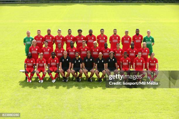 Liege, Belgium / Photoshoot Standard de Liege 2017 - 2018 / "n"nBack row : Jean-Francois GILLET - Renaud EMOND - Orlando SA - Dimitri LAVALEE -...