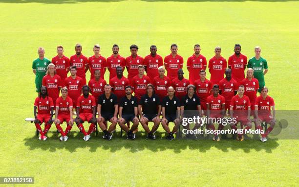 Liege, Belgium / Photoshoot Standard de Liege 2017 - 2018 / "n"nBack row : Jean-Francois GILLET - Renaud EMOND - Orlando SA - Dimitri LAVALEE -...