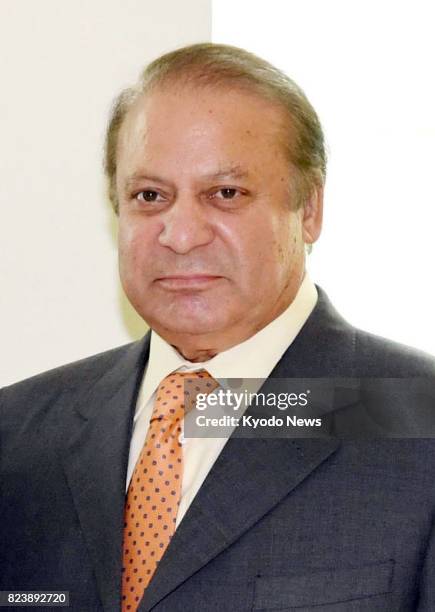 Pakistan's Prime Minister Nawaz Sharif, seen in this undated photo, resigned on July 28 after the country's apex court disqualified him for being...