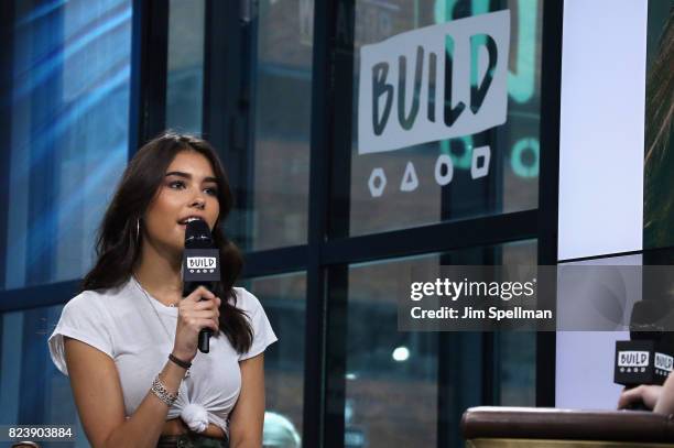 Singer Madison Beer attends Build to discuss her new song "Dead" at Build Studio on July 27, 2017 in New York City.