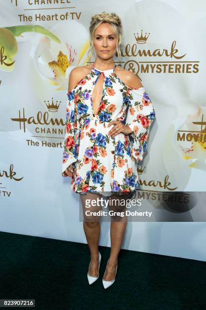Actress Emilie Ullerup arrives for the 2017 Summer TCA Tour - Hallmark Channel And Hallmark Movies And Mysteries on July 27, 2017 in Beverly Hills,...