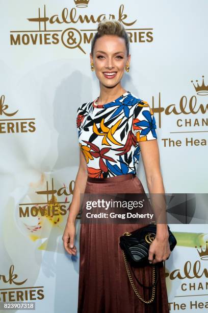 Actress Rachel Skarsten arrives for the 2017 Summer TCA Tour - Hallmark Channel And Hallmark Movies And Mysteries on July 27, 2017 in Beverly Hills,...