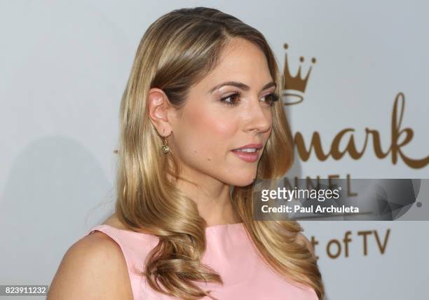 Actress Brooke Nevin attends the Hallmark Channel And Hallmark Movies And Mysteries 2017 Summer TCA Tour at on July 27, 2017 in Beverly Hills,...