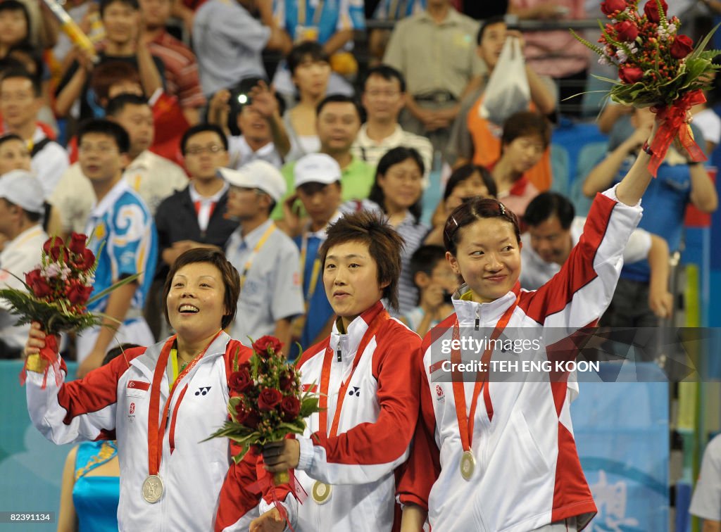 Singapore's table tennis team Wang Yue G