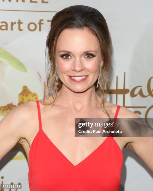 Actress Rachel Boston attends the Hallmark Channel And Hallmark Movies And Mysteries 2017 Summer TCA Tour at on July 27, 2017 in Beverly Hills,...