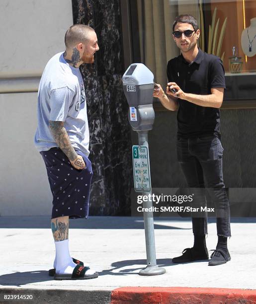 Mac Miller is seen on July 27, 2017 in Los Angeles, California.