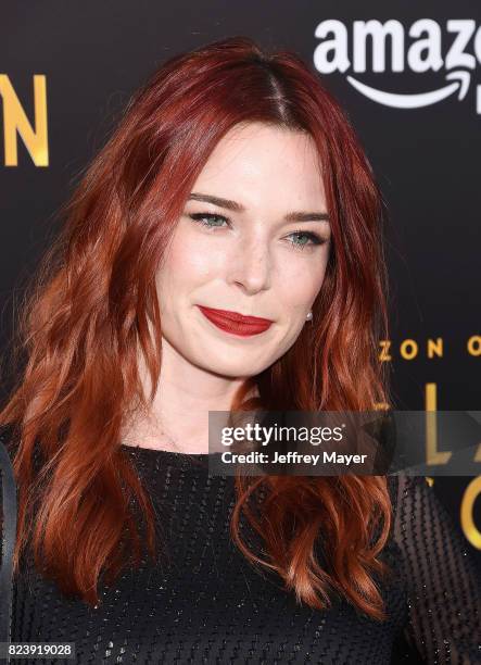 Actress Chloe Dykstra arrives at the Premiere Of Amazon Studios' 'The Last Tycoon' at the Harmony Gold Preview House and Theater on July 27, 2017 in...