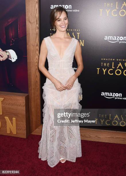 Actress Bailey Noble arrives at the Premiere Of Amazon Studios' 'The Last Tycoon' at the Harmony Gold Preview House and Theater on July 27, 2017 in...