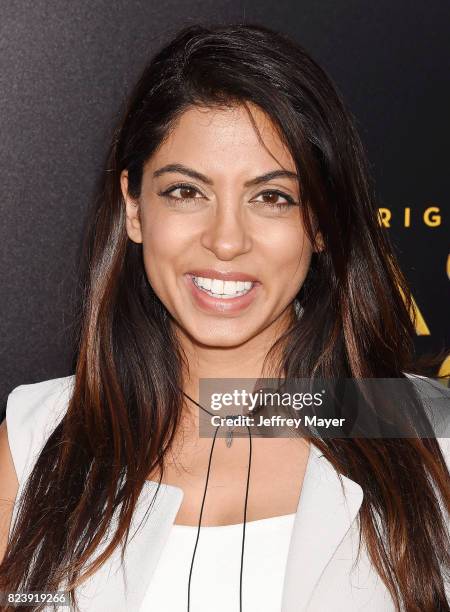 Actress Aliya-Jasmine Sovani arrives at the Premiere Of Amazon Studios' 'The Last Tycoon' at the Harmony Gold Preview House and Theater on July 27,...