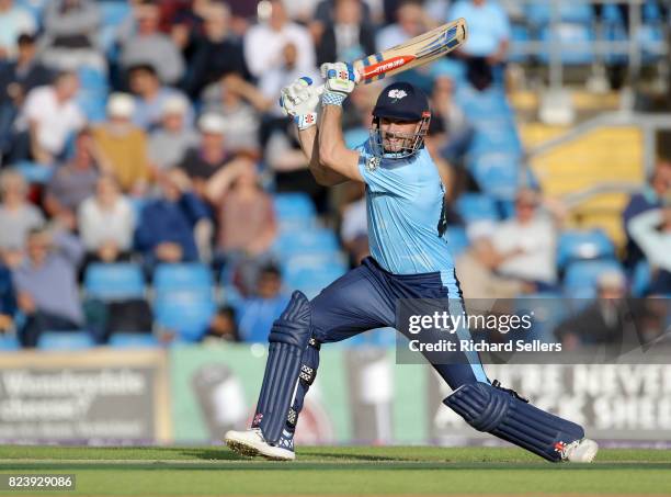 Shaun Marsh of Yorkshire batting during the NatWest T20 blast between Yorkshire Vikings and Durham at Headingley on July 26, 2017 in Leeds, England.