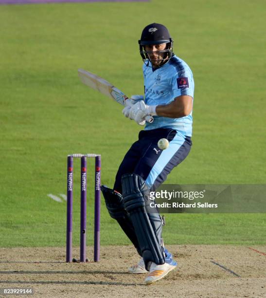 Tim Bresnan of Yorkshire batting during the NatWest T20 blast between Yorkshire Vikings and Durham at Headingley on July 26, 2017 in Leeds, England.