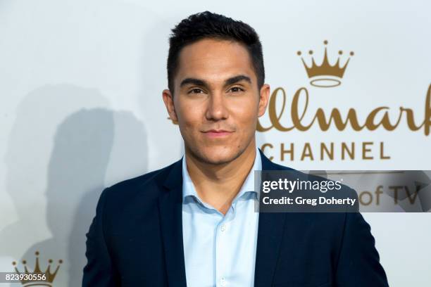 Actor Carlos PenaVega arrives for the 2017 Summer TCA Tour - Hallmark Channel And Hallmark Movies And Mysteries on July 27, 2017 in Beverly Hills,...
