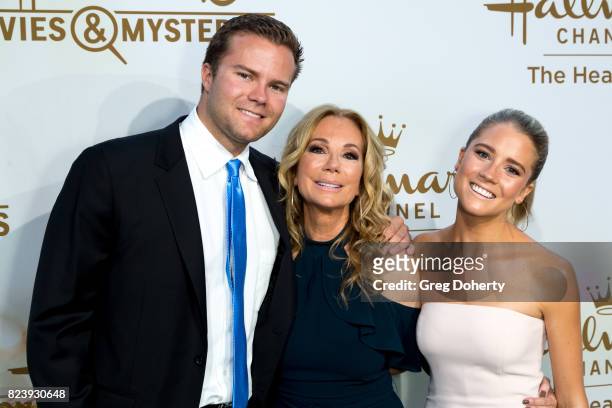 Cody Gifford, Kathie Lee Gifford and Cassidy Gifford arrives for the 2017 Summer TCA Tour - Hallmark Channel And Hallmark Movies And Mysteries on...
