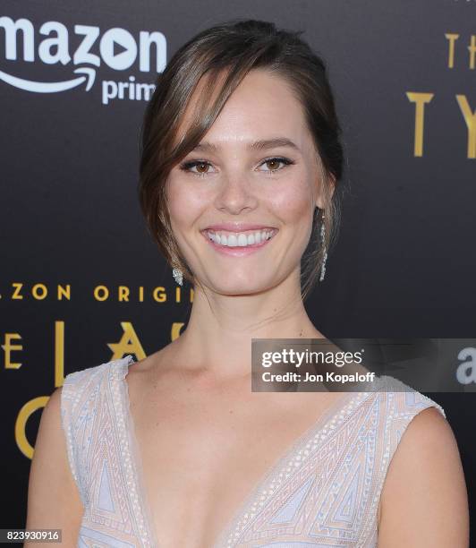Actress Bailey Noble arrives at the Premiere Of Amazon Studios' "The Last Tycoon" at the Harmony Gold Preview House and Theater on July 27, 2017 in...