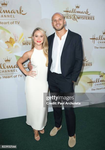 Actress Becca Tobin attends the Hallmark Channel And Hallmark Movies And Mysteries 2017 Summer TCA Tour at on July 27, 2017 in Beverly Hills,...