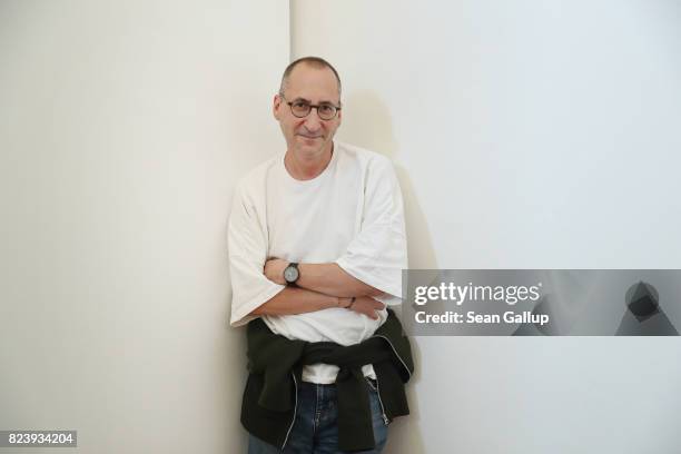 Artist Chris Salter poses for a photo at Martin-Gropius-Bau, where visitors were experiencing his multi-room installation Haptic Field , on July 28,...