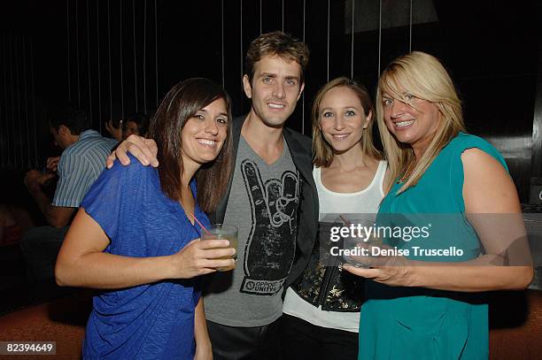 New Kids on the Block member Joey McIntyre and his wife Barrett McIntyre and guests attend Donnie Wahlberg's Birthday party At Jet Nightclub At The...