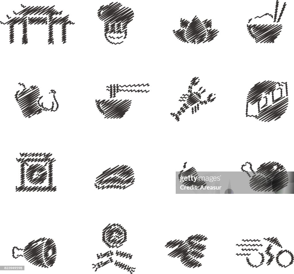 Chinese Food & Culture 1 // Scribble series