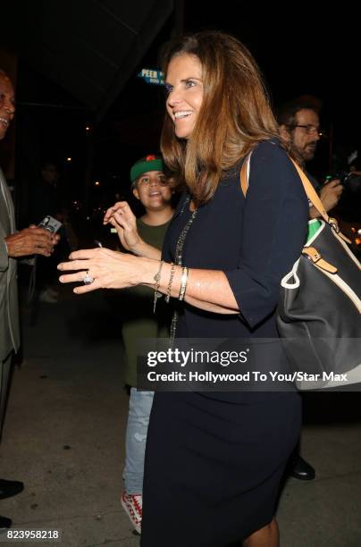 Maria Shriver is seen on July 27, 2017 in Los Angeles, CA.