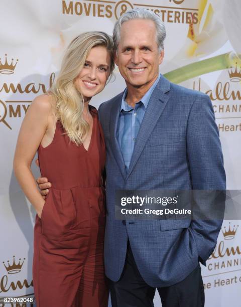 Gregory Harrison and Lily Anne Harrison arrive at the 2017 Summer TCA Tour - Hallmark Channel And Hallmark Movies And Mysteries at a private...