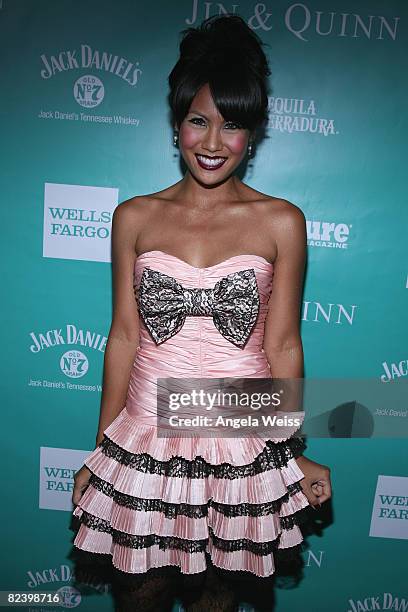 Mia Guzman arrives at the 2008 ALMA Awards After Party held at Mood Supperclub on July 17, 2008 in Hollywood, California.