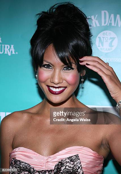 Mia Guzman arrives at the 2008 ALMA Awards After Party held at Mood Supperclub on July 17, 2008 in Hollywood, California.