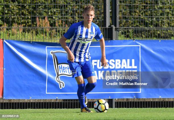 Palko Dardai of Hertha BSC during the test match between Hertha BSC and Club Italia Berlino on july 28, 2017 in Berlin, Germany.