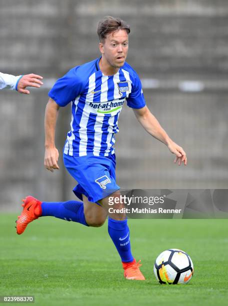 Tony Fuchs of Hertha BSC during the test match between Hertha BSC and Club Italia Berlino on july 28, 2017 in Berlin, Germany.