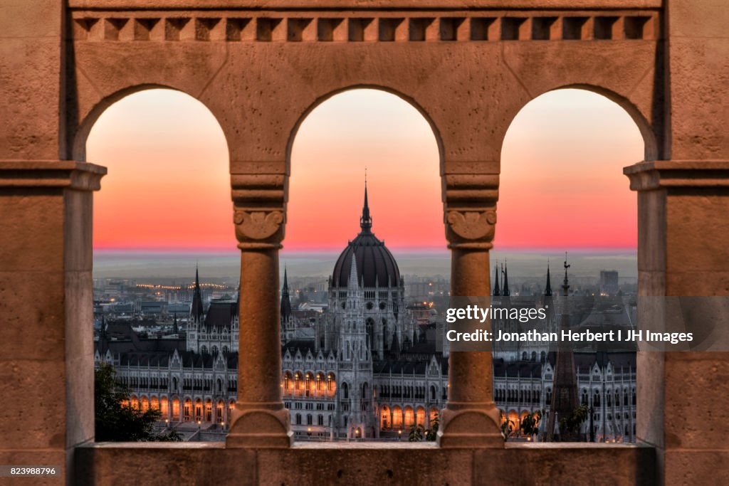 Budapest Parliment From The Window