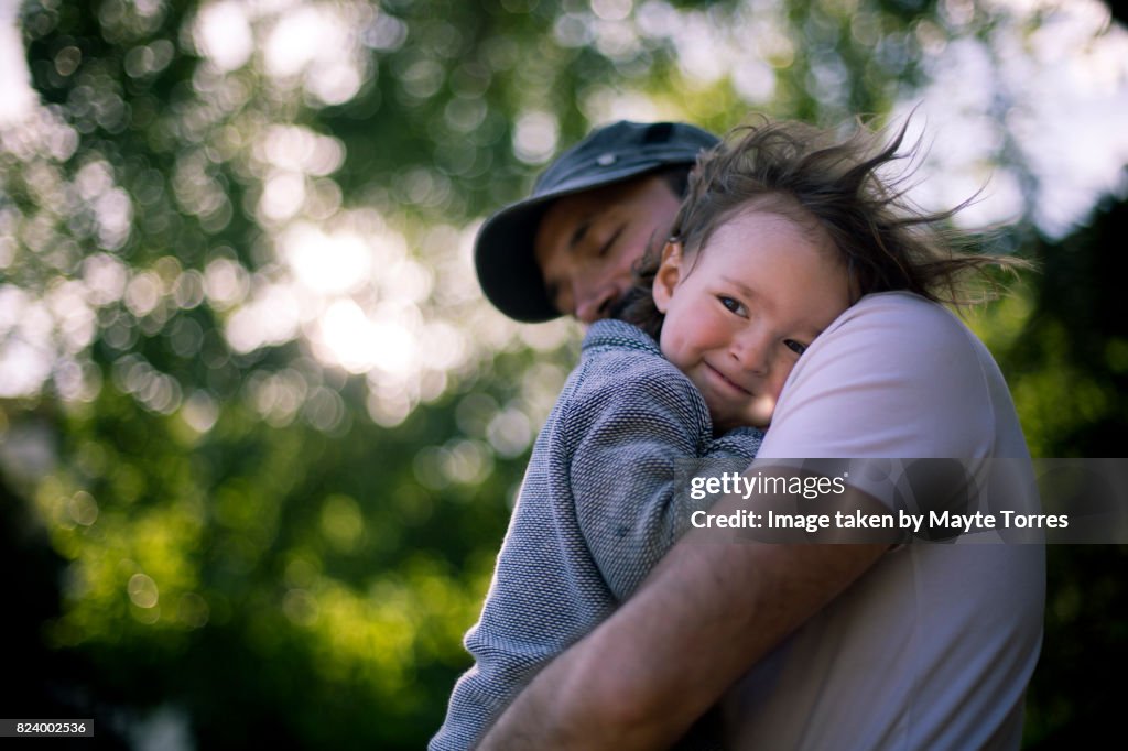 Windy day with dad