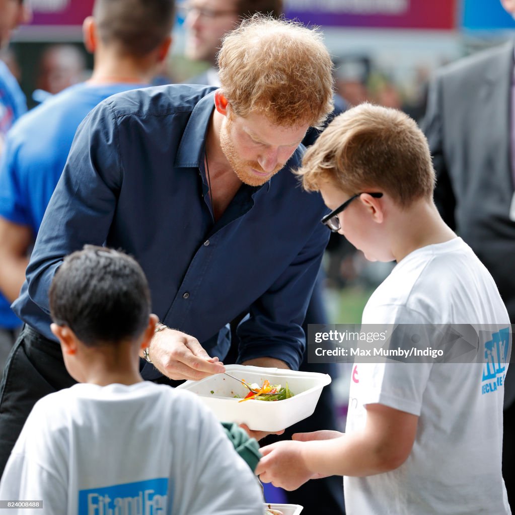 Prince Harry Visits StreetGames' Fit And Fed