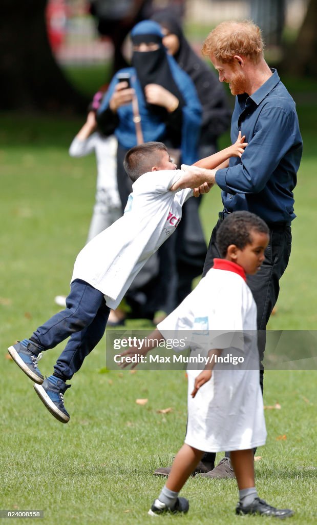 Prince Harry Visits StreetGames' Fit And Fed