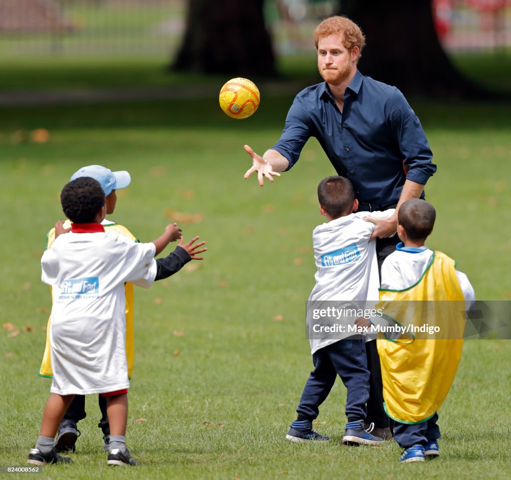 Prince Harry Visits StreetGames' Fit And Fed