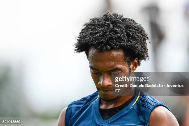 Juan Cuadrado during the morning training session on July 28, 2017 in Boston City.