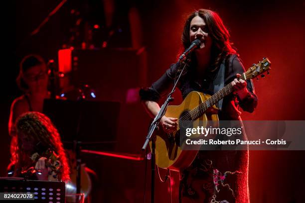 Carmen Consoli performs in concert at Auditorium Parco della Musica on July 27, 2017 in Rome, Italy.