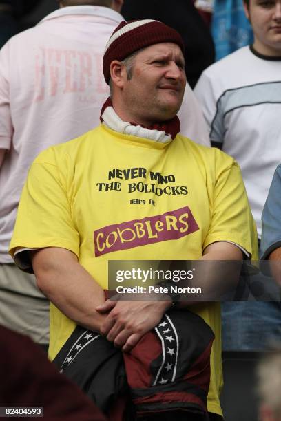 Northampton Town fan during the Coca Cola League One Match between MK Dons and Northampton Town at Stadium:mk on August 16, 2008 in Milton Keynes,...