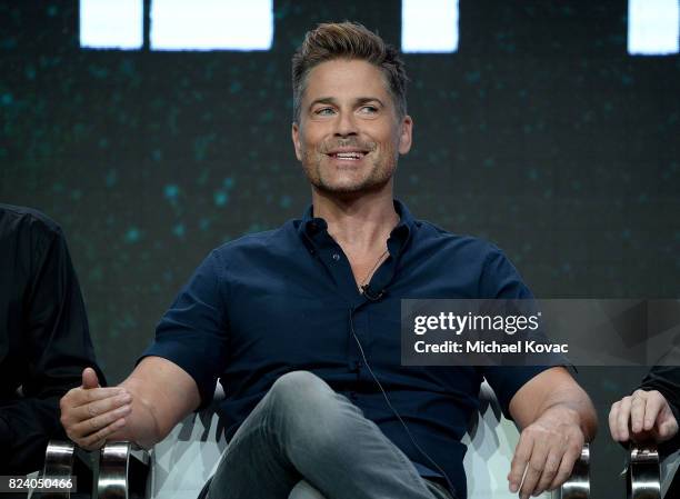 Executive producer Rob Lowe of 'The Lowe Files ' speaks onstage during the A+E Networks portion of the 2017 Summer Television Critics Association...