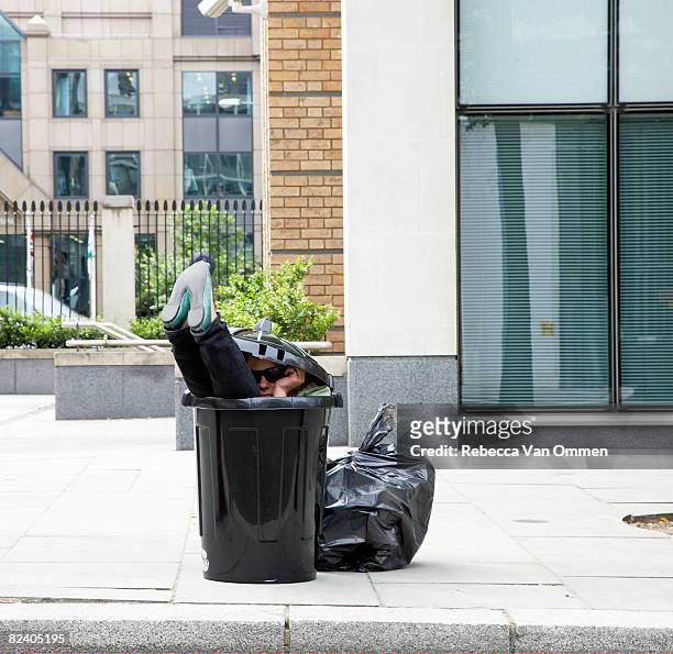 woman in dustbin - rejection stock pictures, royalty-free photos & images