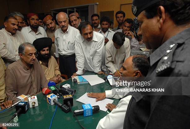 Talal Bugti , son of slain rebel tribal chief Nawab Akbar Bugti, submits an application for a case of his father's killing against President Pervez...