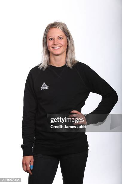 Britt Hawes poses during a New Zealand PyeongChang Olympic Winter Games Workshop at Lake Wanaka Centre on July 19, 2017 in Wanaka, New Zealand.