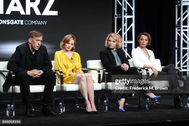 Co-creator/executive producer Lodge Kerrigan, actor Louisa Krause, co-creator/executive producer Amy Seimetz and actor Carmen Ejogo of 'The...