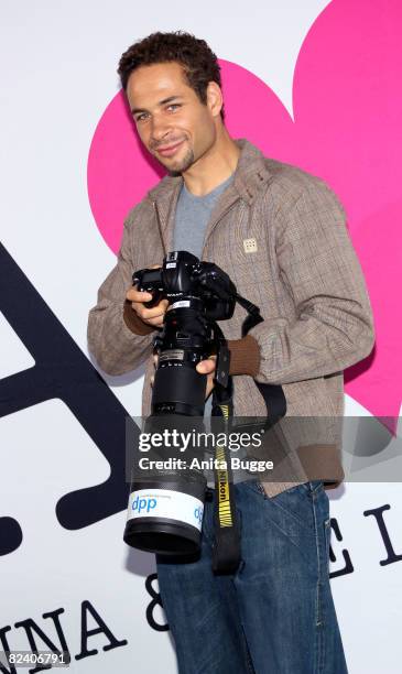 Actor Mike Adler attends a photocall to the new German television SAT.1 telenovela 'Anna und die Liebe' on August 18, 2008 in Berlin, Germany.