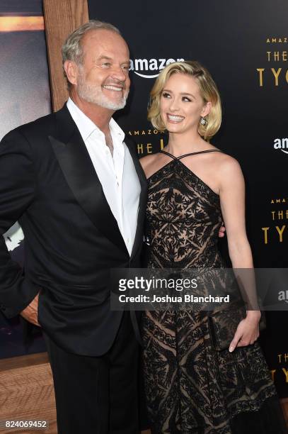 Kelsey Grammer and Greer Grammer arrive at the Premiere Of Amazon Studios' "The Last Tycoon" at the Harmony Gold Preview House and Theater on July...