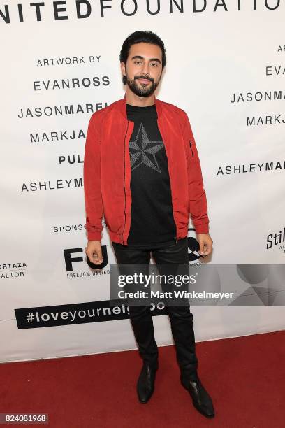 Aurash Khajehnouri AKA Ash Nouri attends Freedom United Foundation presents Art with a Cause on July 27, 2017 in Los Angeles, California.