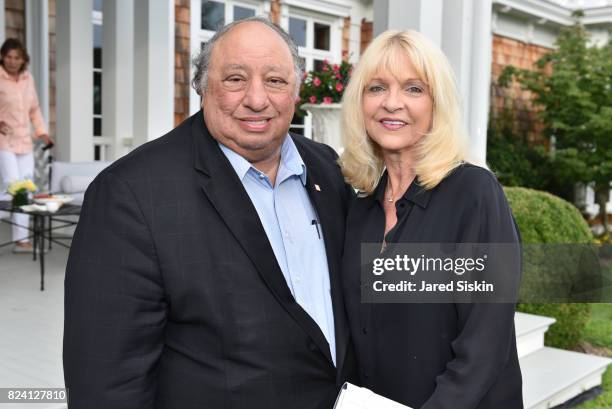 John Catsimatidis and Margo Catsimatidis attend the Alzheimer's Association Hosts Rita Hayworth Gala Hamptons Kickoff Event at a Private Residence on...