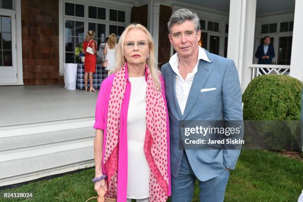 Cornelia Bregman and Jay McInerney attend the Alzheimer's Association Hosts Rita Hayworth Gala Hamptons Kickoff Event at a Private Residence on July...